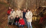 Ekipa televizije i djelatnici parka prirode Medvednica.